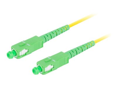 Lanberg Sm Sc/Apc-Sc/Apc Simplex Fiberoptisk Patchkabel 3,0Mm Lszh G657a1 5M Gul