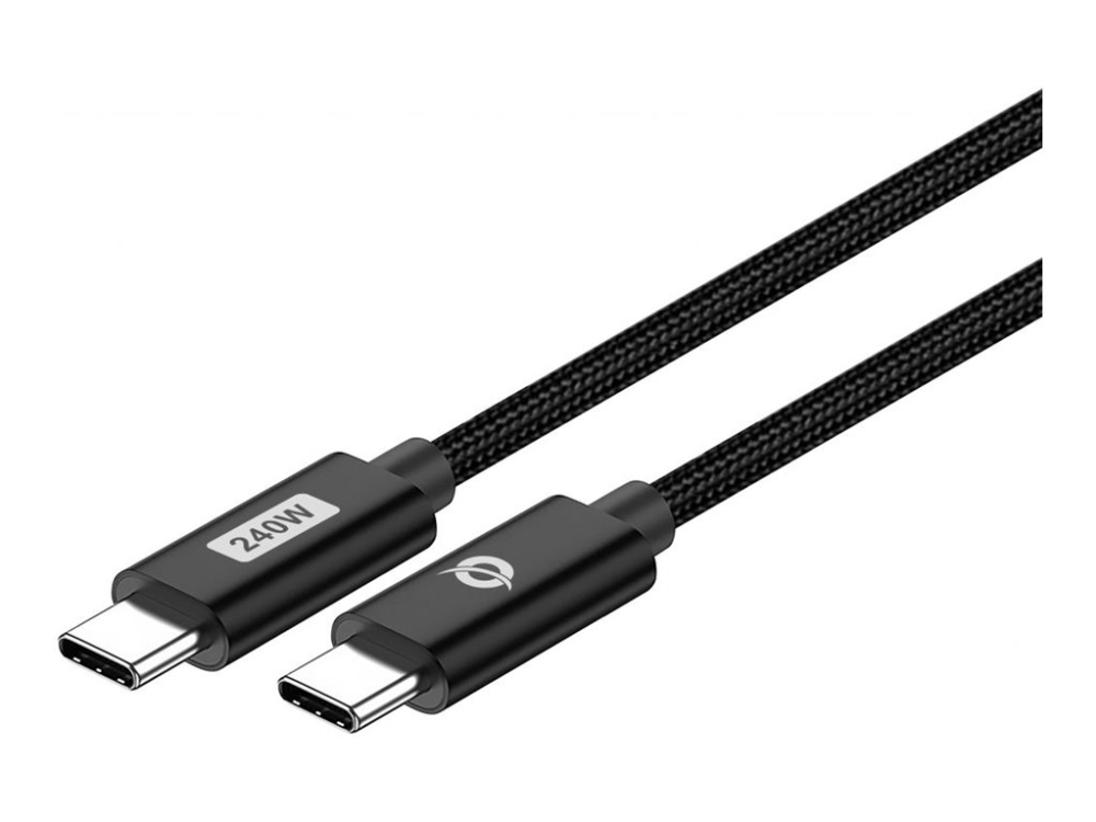 Conceptronic - Usb-Kabel - Usb-C (Han) Til Usb-C (Han) - Usb 2.0 - 48 V - 5 A - 1.2 M - Usb Power Delivery (240 W), Op Til 480 Mbps, Power Delivery 3