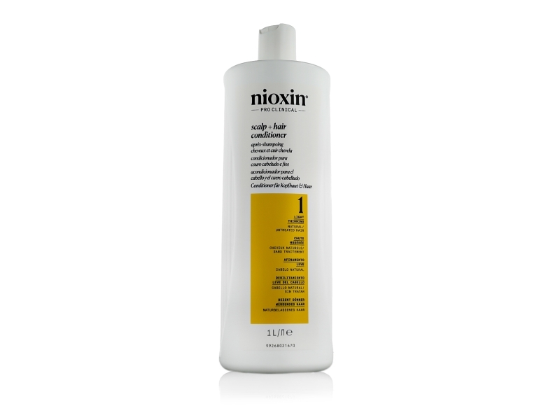 Nioxin System 1 Treatment & Conditioner Set 1000ml Conditioner & 100ml Serum - 1100 ml