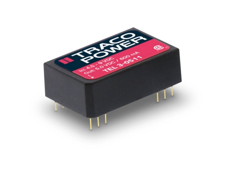 Traco Power TEL 3-0523, 20,3 mm, 10,2 mm, 31,8 mm, 12,4 g, 3 W, 4.5-9 V | Komponenter - Elektronik - Strömförsörjningskomponenter | GameStuff