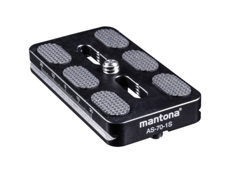 Walimex Mantona Hurtigspændeplade "Arca Swiss", 70 Mm Sort (1021463)