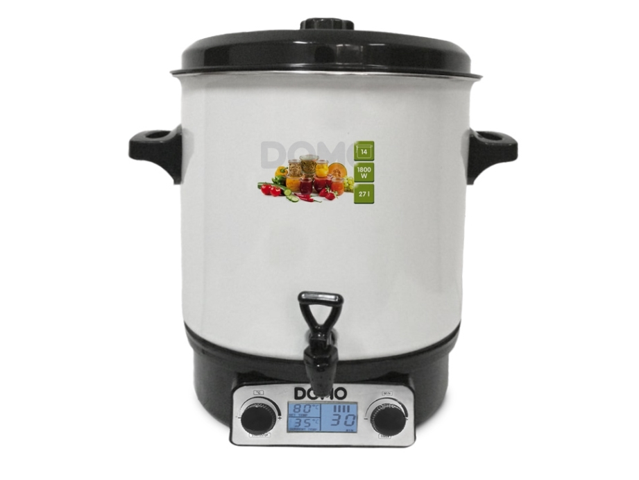 Domo Do42324pc, 27 L, 30 °C, 100 °C, Schwarz, Weiß, Lcd, 1800 W