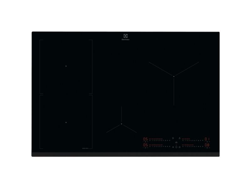Electrolux Serie 700 EIS82453, Sort, Indbygget, 80 cm, Zone induktionskogeplade, Keramisk, 4 zone(s)
