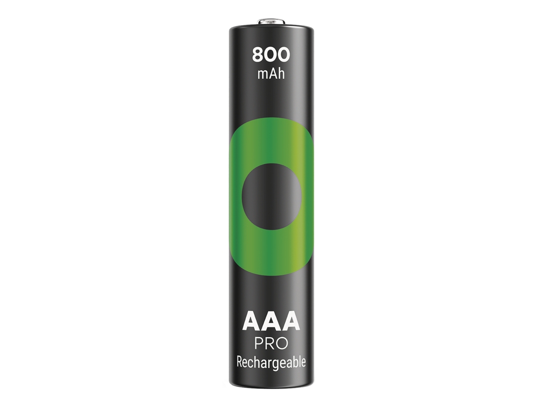 Gp Batteries Recyko Pro B26184, 800 Mah, Nikkel-Metalhydrid (Nimh), Aaa, 1,2 V, Sort, Grøn, 4 Stk