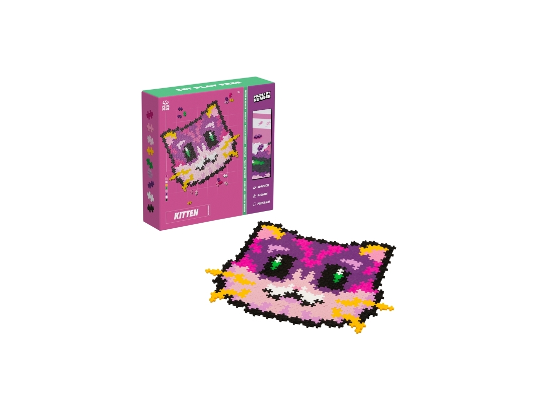 Plus-Plus Puzzle By Number Kitten 500pcs