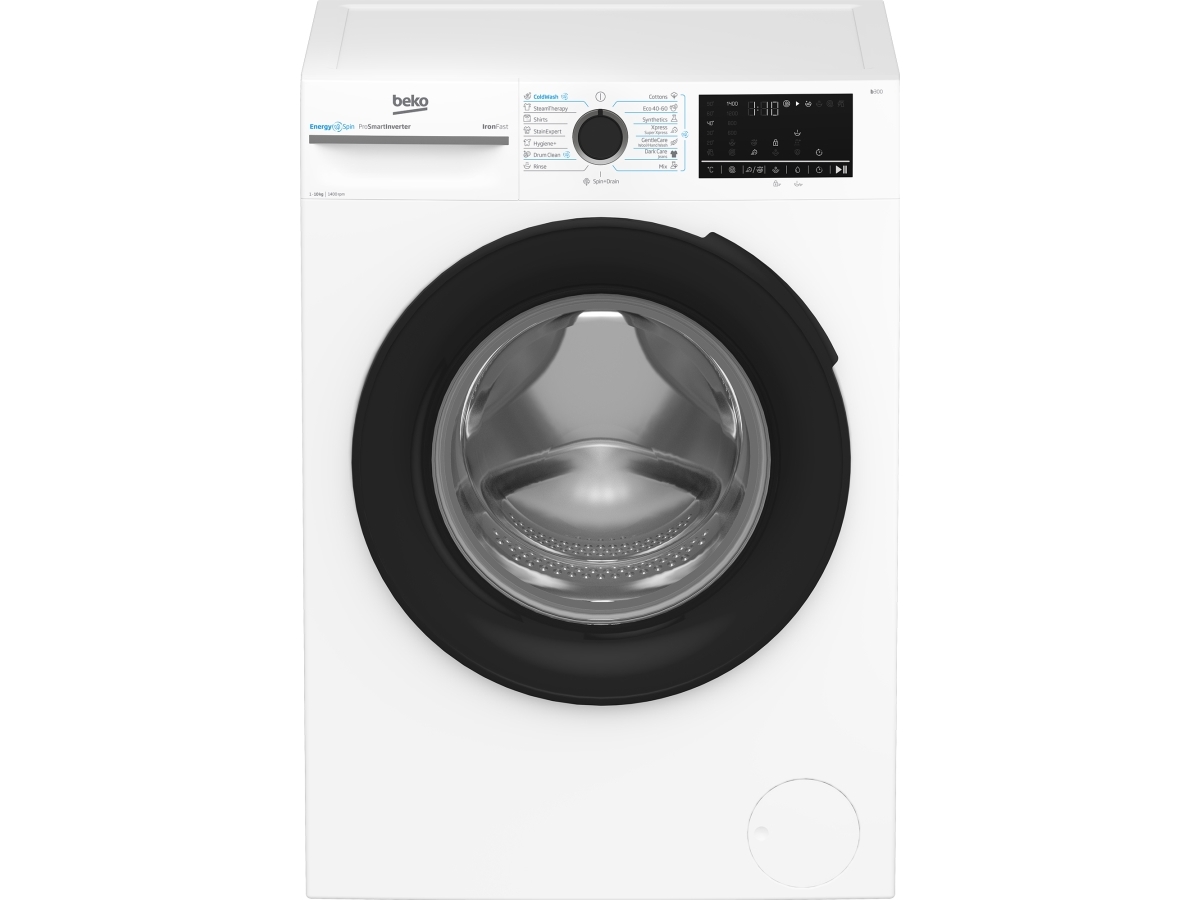 Beko b300 BM3WFU410415WB, Frontmatad, 10 kg, B, 75 dB, 1400 RPM, A | Vitvaror - Tvätt & torkning | GameStuff
