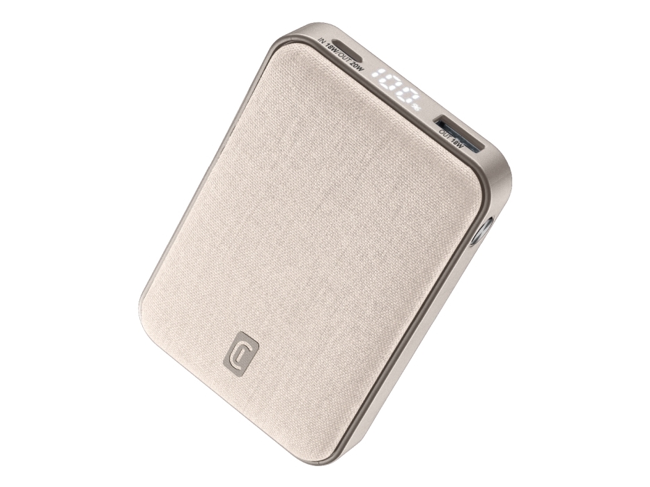 Cellularline Power Bank Glam, 10000 Mah, 20 W, Weiß