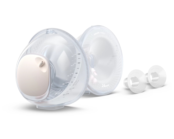Philips Avent Hands-Free Scf439/01 Doppel-Auffangschalen, Ersatzteile-Set, Polypropylen (Pp), Silikon, Transparent, Universalgröße