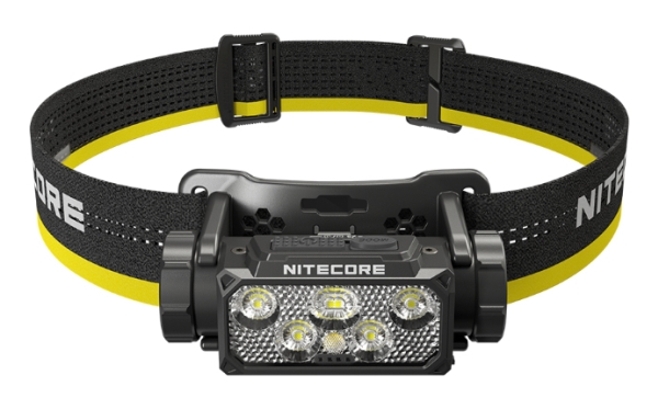 Nitecore HC60 UHE, Pannbandsficklampa, Svart, Gul, Gjuten aluminium, Polykarbonat, Knappar, 2 m, 2 m | Belysning - Annan belysning - Ficklampa | GameStuff