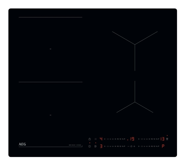 Aeg To64ib00ib, Schwarz, Integriert, 60 Cm, Zonen-Induktionskochfeld, 4 Zone(N), 4 Zone(N)