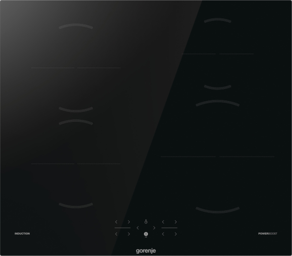 Gorenje GI601FMC, Sort, Indbygget, 60 cm, Zone induktionskogeplade, 4 zone(s), 4 zone(s)