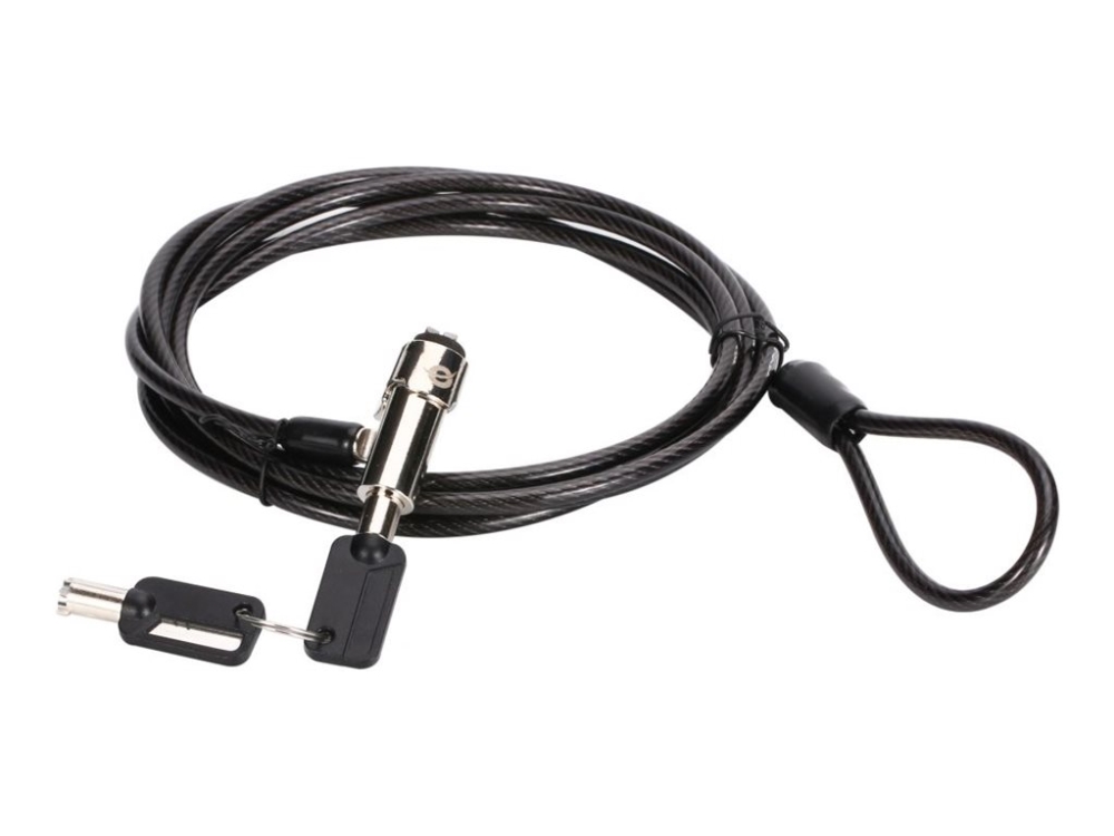 Conceptronic Custodio02bn Laptop-Schloss, Nano-Sicherheitsschlitz, 1.8M, 1,8 M, Nano, Schlüssel, Schwarz