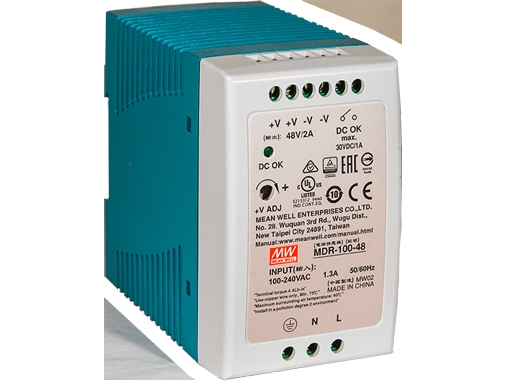 Barox Ps-Din-Ac/48/100, 112 W, 88 - 264 V, Netzwerk-Medienkonverter, 55 Mm, 100 Mm, 90 Mm