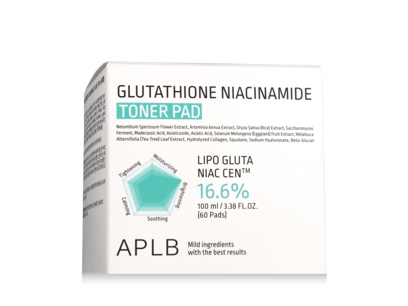 APLB Glutationi Niasiiniamidi 16,6% Toner Pad 60 kpl