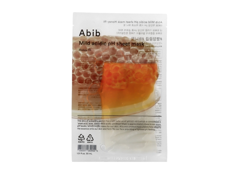 Abib Mild Acidic Ph Sheet Mask Honey Fit A Soothing Face Mask For Hydration And Skin Balance