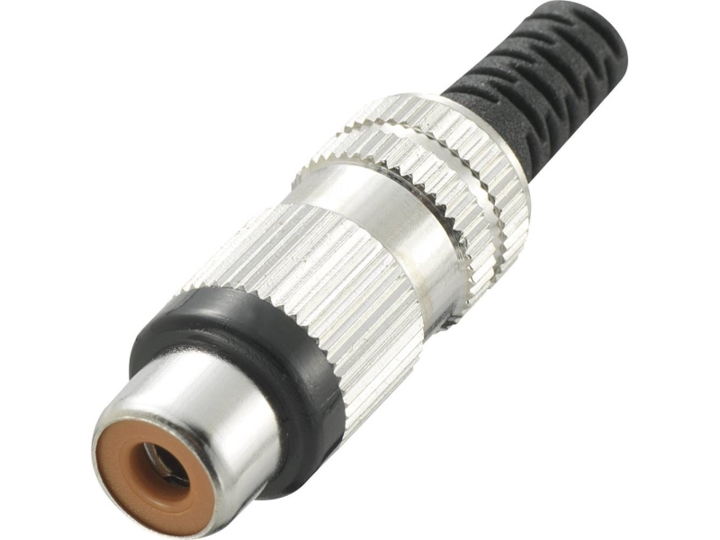 Tru Components 719369 Rca-Stecker Stecker, Gerade Pinanzahl: 2 Schwarz 1 Stück