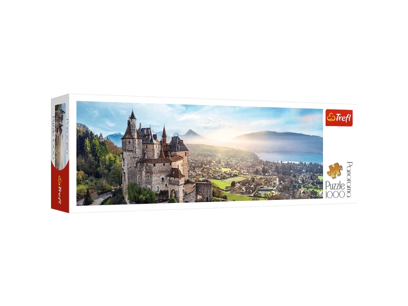 Puzzle 1000 Elemente Panorama Schloss Menthon Frankreich