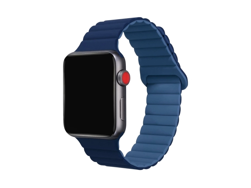 Armband Für Apple Watch 42/44/45 Mm Magnetisch Blau