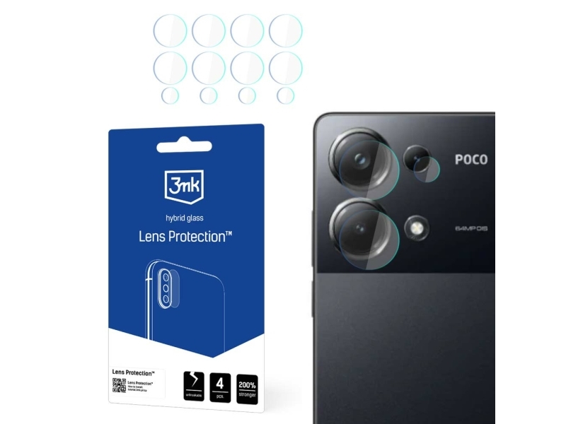 3Mk Lens Protection, Poco M6 Pro 4G, 1 Stk