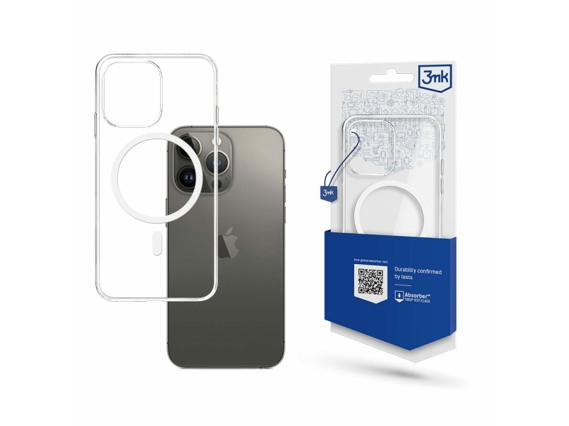 3Mk Magcase Iphone 15 Pro 6,1" Klar/Klar Kompatibel Med Magsafe