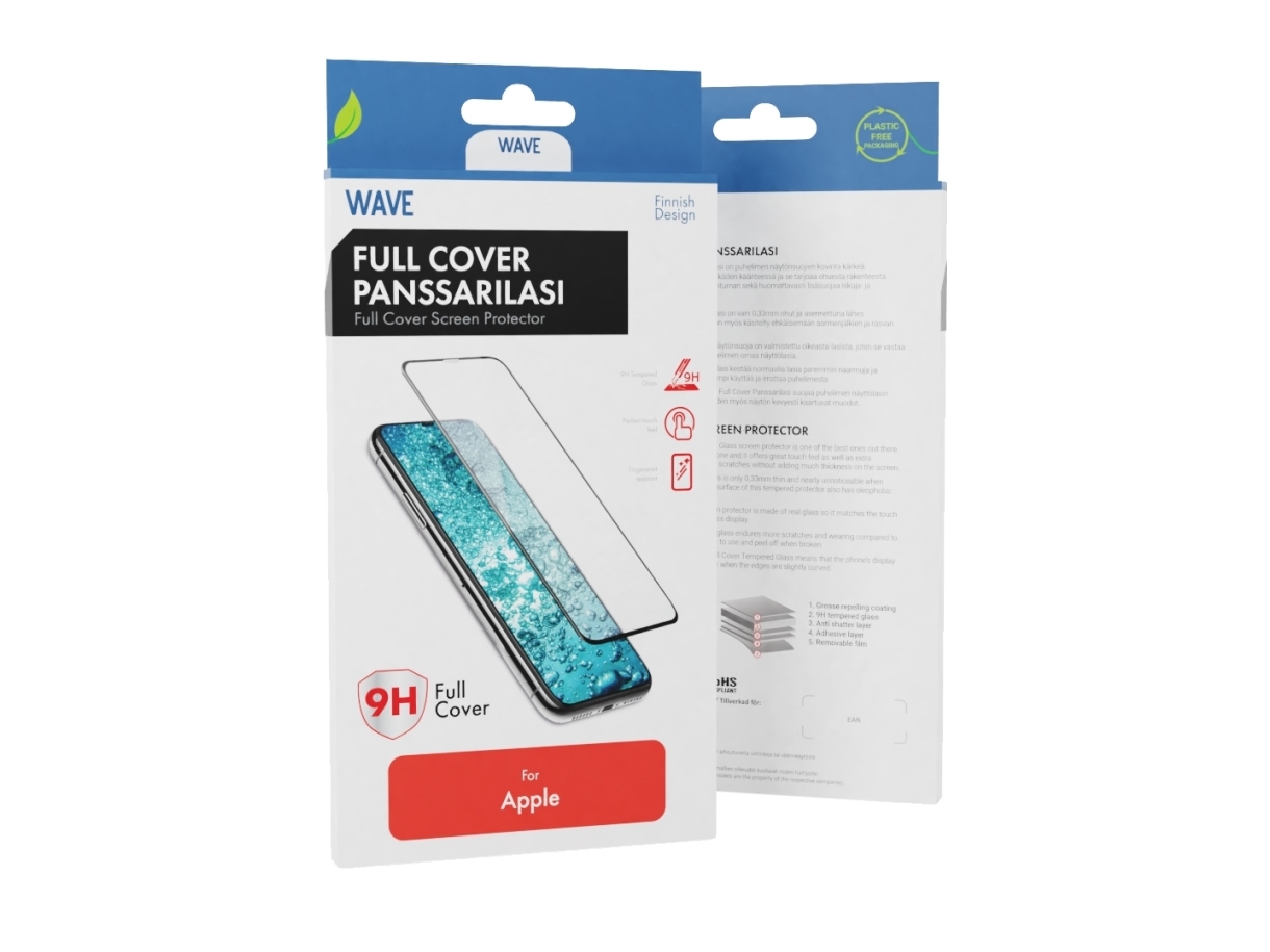 Wave -Fc-Ap-Ip15pl-Bk, Apple, Iphone 15 Plus, Kratzresistent, Schwarz, Transparent, 1 Stück(E)