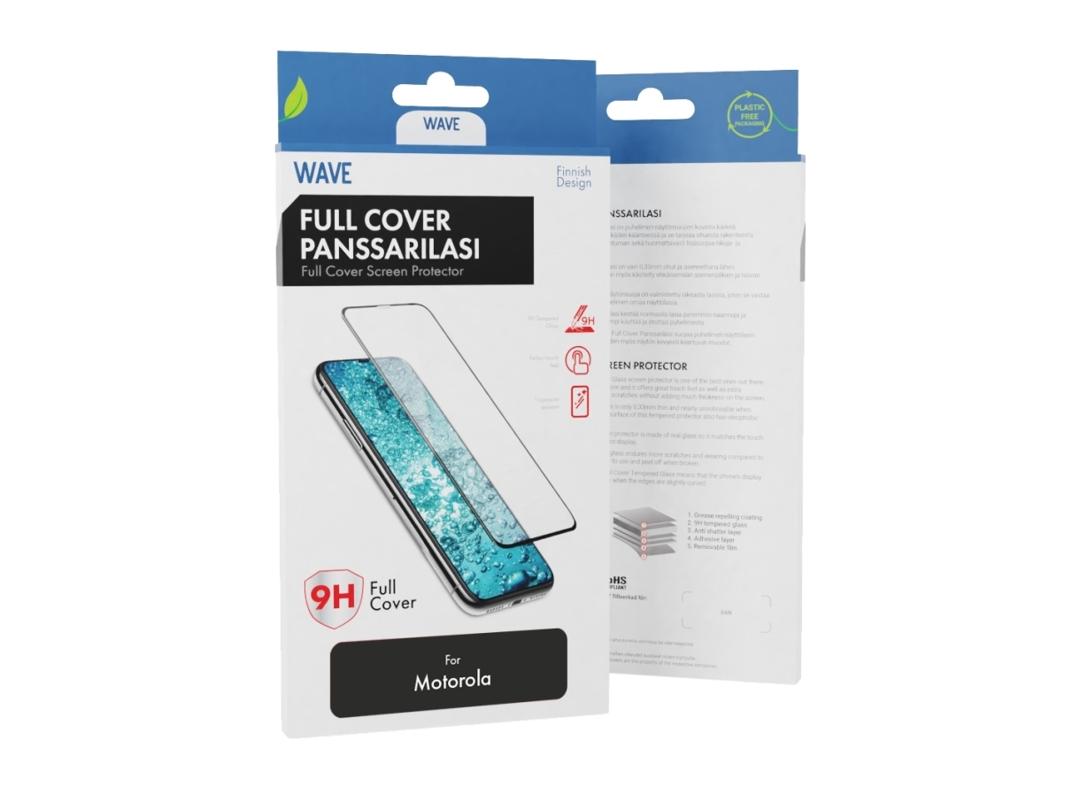 Wave -Fc-Mo-G545g-Bk, Motorola, Moto G54 5G/Moto G14, Kratzresistent, Schwarz, Transparent, 1 Stück(E)