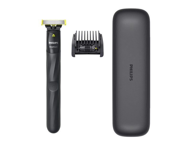 Philips Norelco OneBlade OneBlade QP1424/65 Presentförpackning, Folierakapparat, Svart, Grå, OneBlade, Batteri, Nickel-metallhydrid (NiMH), Inbyggt batteri | Hårvård - Skägg- / Hårtrimmer - Rakapparater | GameStuff