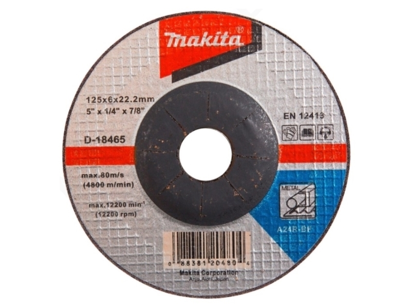Grinding Disc Metal 125X6 A24r Makita