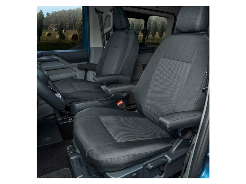 Sædeovertræk 1+1, 2 x armlæn Transit Custom,T7, 2024-