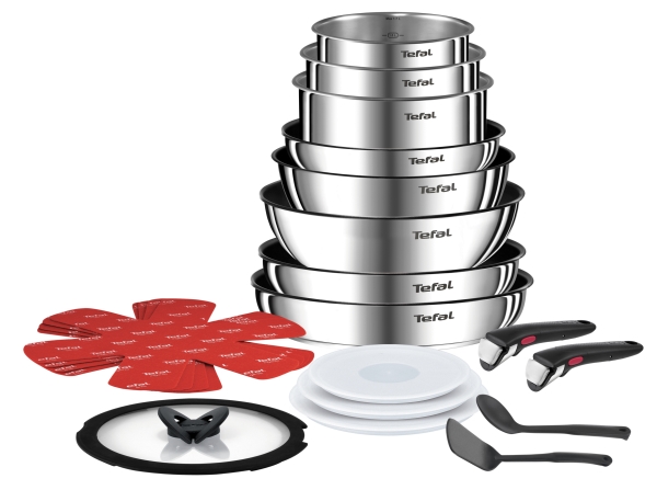 Tefal Ingenio L897SJ04, Blandat set, Svart, Rostfritt stål, Rostfritt stål, Titan, Svart, Rostfritt stål, Glass/Plast | Köksutrustning - Grytor & pannor - Grytset | GameStuff