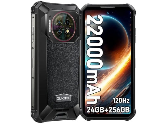 Oukitel Wp19 Pro Telefon, 256/24 Gb, Schwarz
