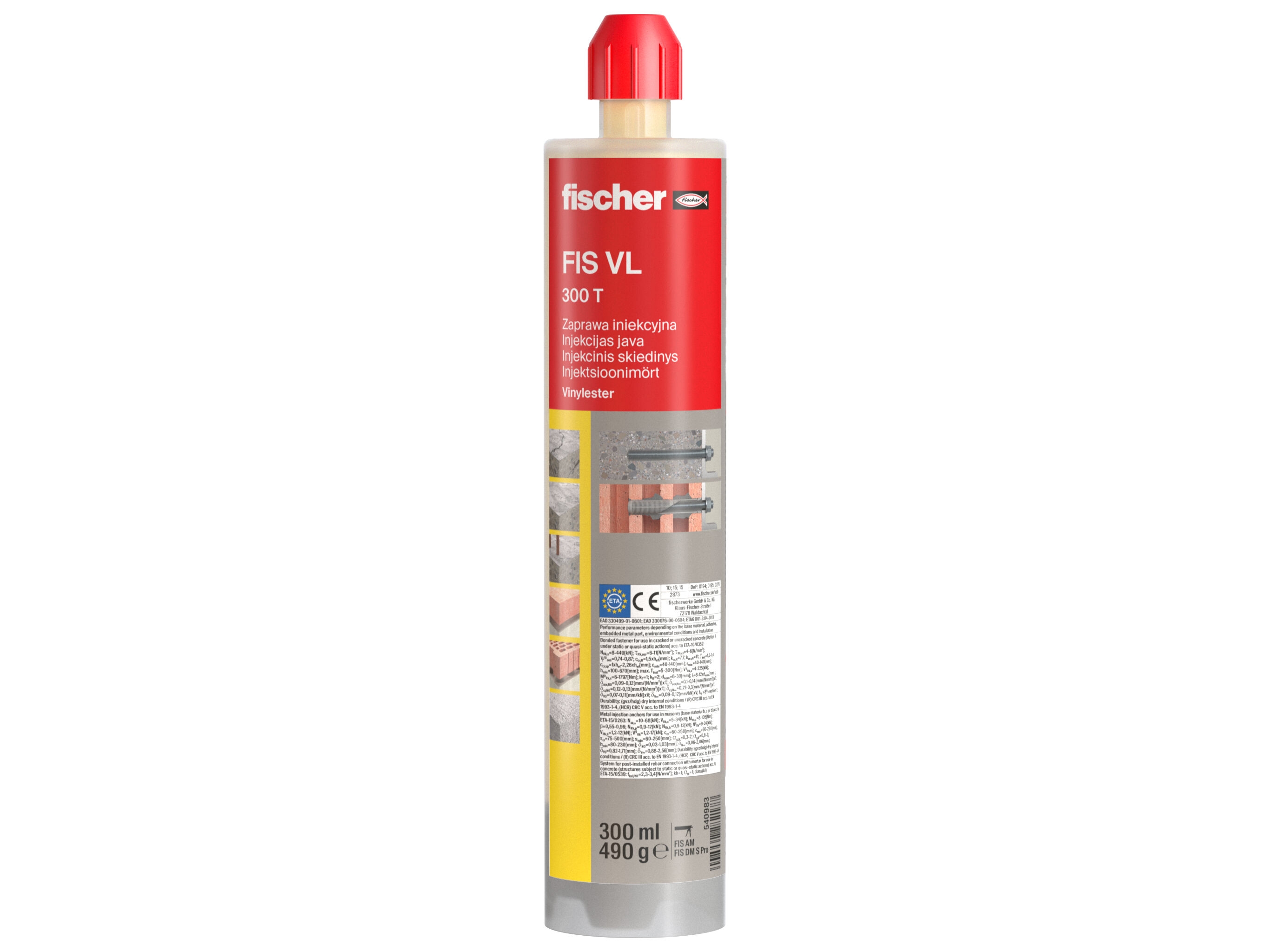 Fischer Injektionsmörtel Fis Vl 300 T