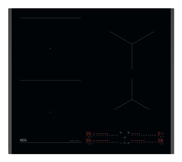AEG TI64IB10FB, Sort, Indbygget, 60 cm, Zone induktionskogeplade, 4 zone(s), 4 zone(s)