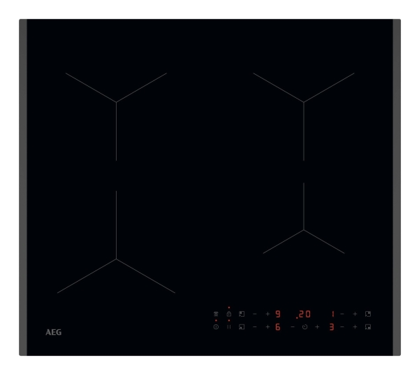 Aeg Tn64ia00fb, Schwarz, Integriert, 60 Cm, Zonen-Induktionskochfeld, 4 Zone(N), 4 Zone(N)