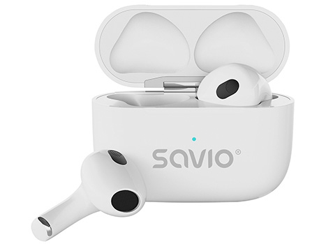 Savio Tws-01 Pro, Wireless, Music/Everyday, Headphones, White