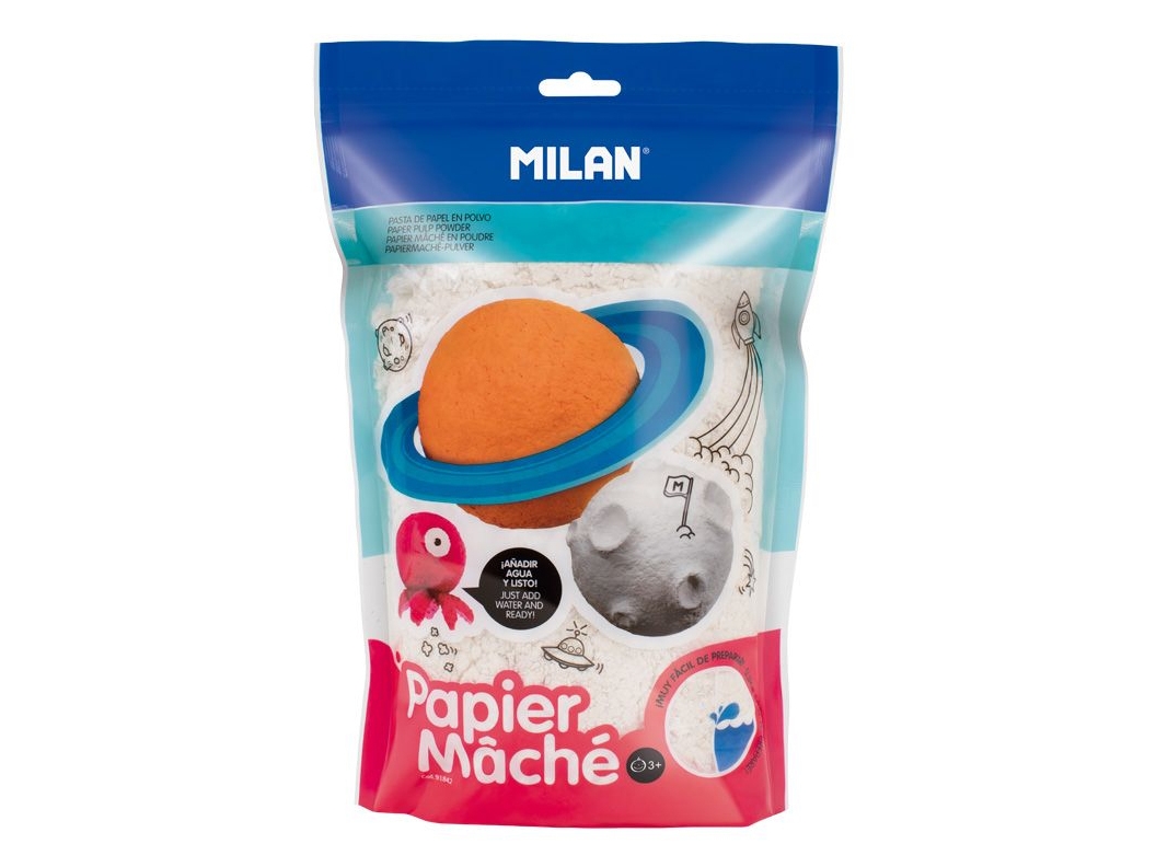 Milan 91842, 3 År, Papmaché, Hvid