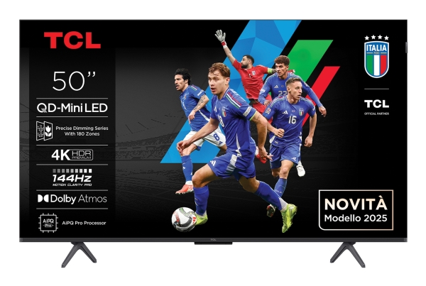 Tcl C6k 50C6k, 127 Cm (50"), 3840 X 2160 Pixels, Qd-Mini Led, Smart Tv, Wi-Fi, Metallic