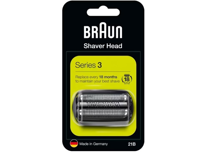 Braun Series 3 Kombipack 21 B neu, Rakhuvud, 1 huvuden, Svart, Rostfritt stål, 18 månad (er), Braun, Series 3 21 B | Hårvård - Skägg- / Hårtrimmer - Skär för rakapparater | GameStuff