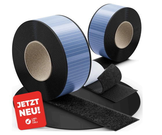 Label-the-cable LTC 1610-5-50, Sort, Fastgørelse, 5 m, 50 mm
