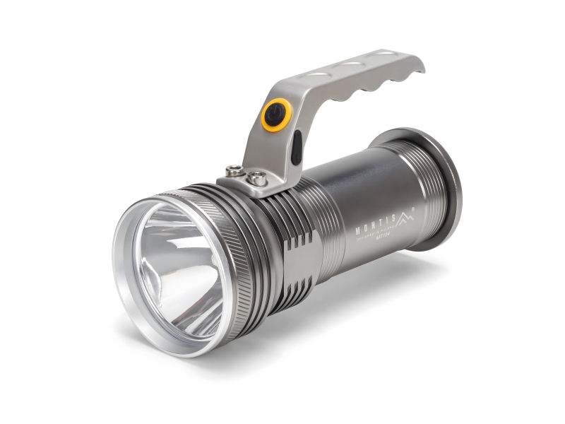 Montis Aluminiowa reczna latarka akumulatorowa LED MT154, Ficklampa, Grå, Gjuten aluminium, Knappar, LED, 5 W | Belysning - Annan belysning - Ficklampa | GameStuff