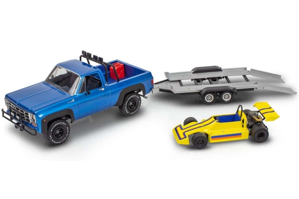 78 Chevy 4X4 Pickup With Go-Kart 1:25