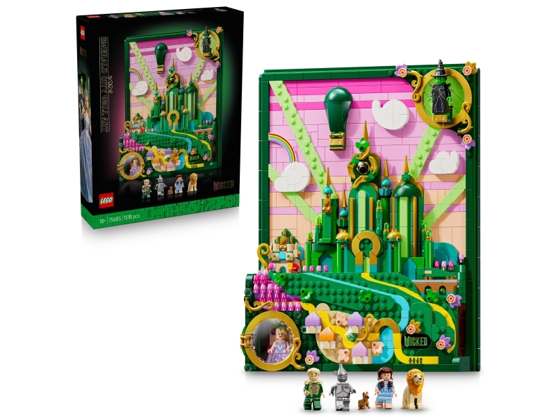 Lego Wicked 75685 Emerald City-Vægkunst