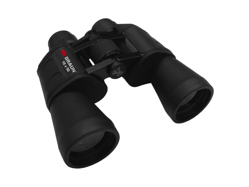 Braun Binocular 16 X 50, Bk-7 Porro, 16X, 5 Cm, Sort, 770 G