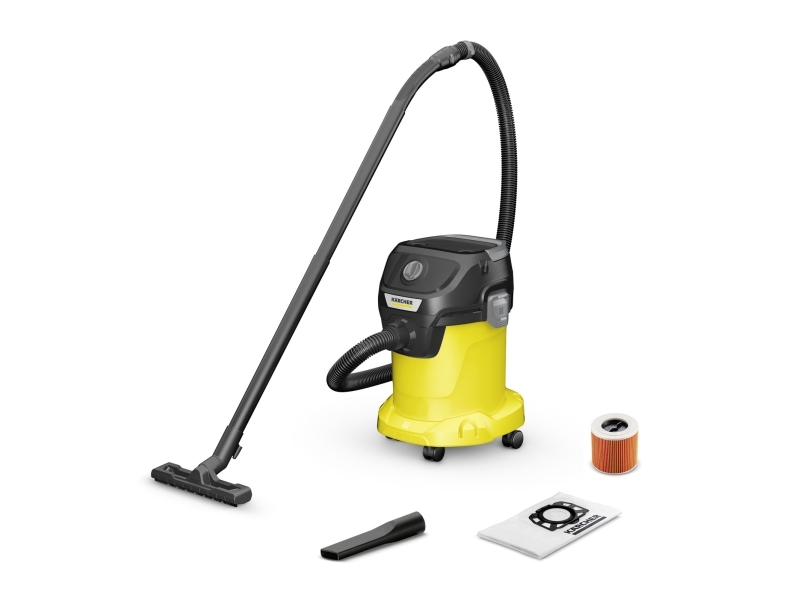 Kärcher KWD 3 V-17/4/20, Tør&våd, Sort, Gul, Dreje, Plast, 17 L, 4 m