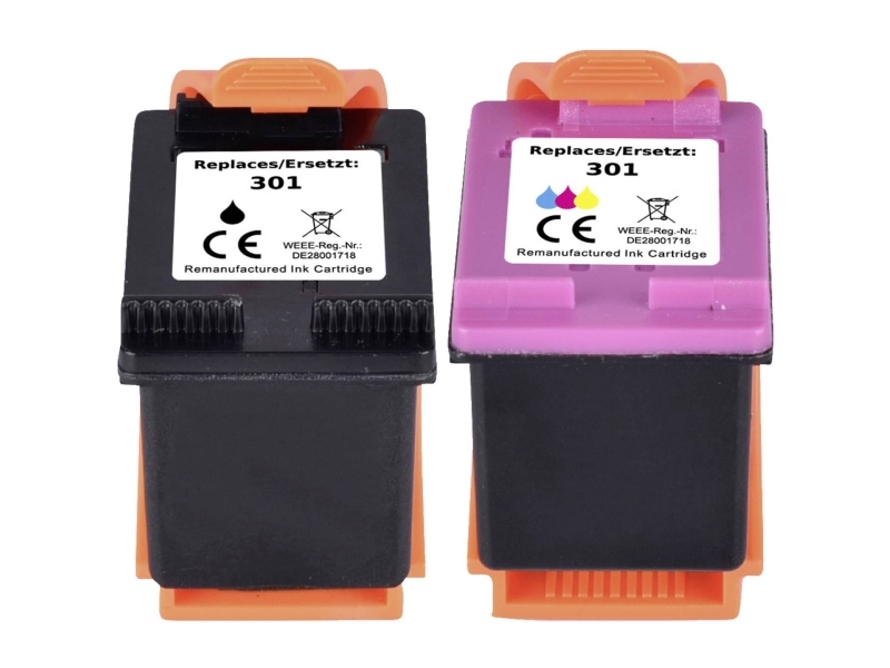 Renkforce Tinte Combo Pack Ersetzt Hp 301 (N9j72ae) Kompatibel Schwarz, Cyan, Magenta, Gelb Rf-I-Hp301bkcmy Rf-5633218