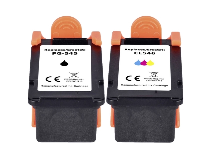 Renkforce Tinte Combo Pack Ersetzt Canon Pg-545, Cl-546 Kompatibel Combo Pack Schwarz, Cyan, Magenta, Gelb Rf-I-C-545Xl546xl Rf-5628896