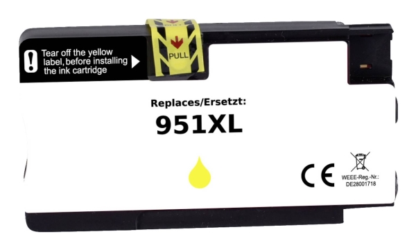 Renkforce Rf-5706060, Højt (Xl) Udbytte, Gul, 1 Stk, 1500 Sider, Enkelt Pakke