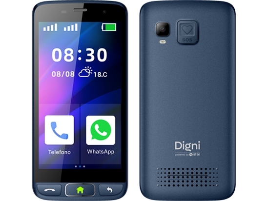 eSTAR Digni Smart, 12,7 cm (5), 480 x 854 pixlar, 16 GB, 5 MP, Android 12 Go edition, Blå