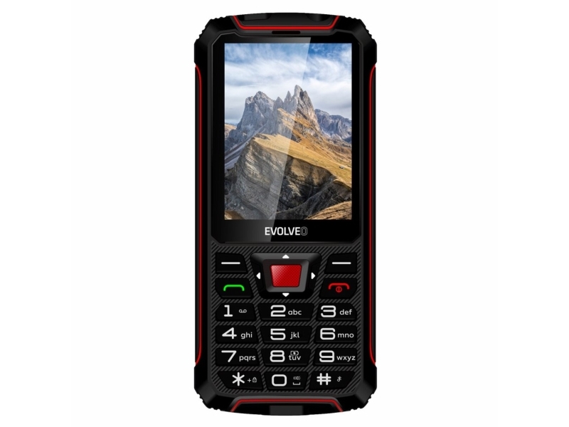 Evolveo Strongphone Spw4rd, Balken, Dual-Sim, 7,11 Cm (2.8"), 2 Mp, 2500 Mah, Schwarz, Rot