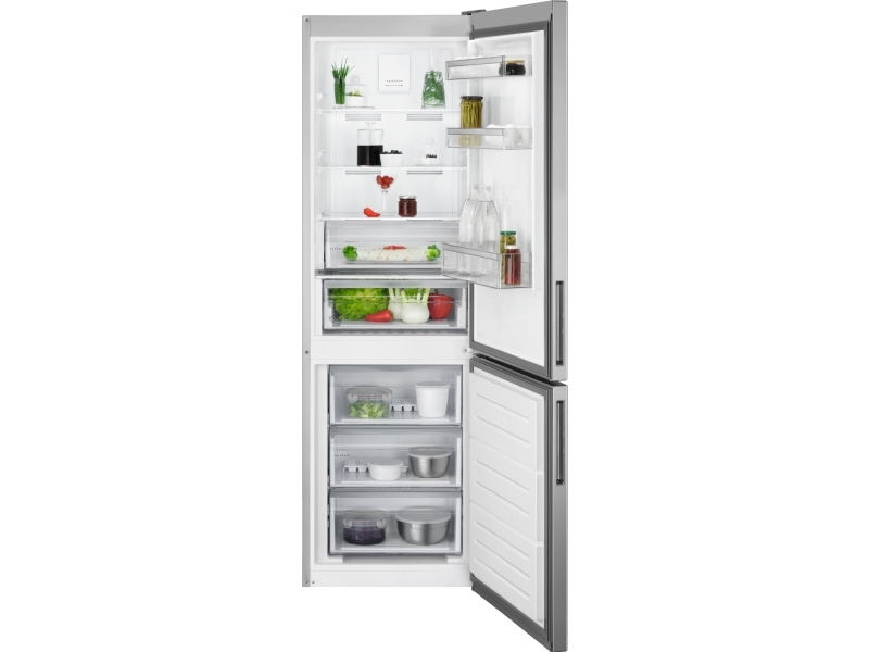 AEG RCB632E9MU 6000 series fridge-freezer, steel